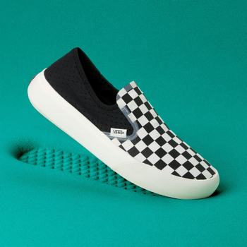 Damske Tenisky Vans Checkerboard ComfyCush One Čierne VA17JZTBG